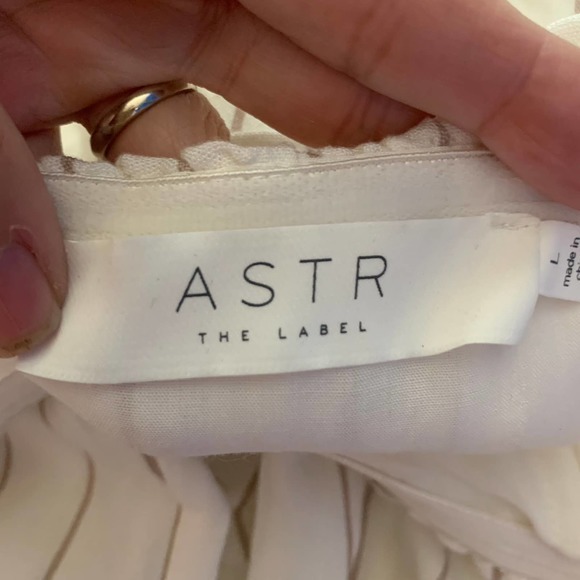 ASTR THE LABEL White Stripe Keeley Jumpsuit - Picture 12 of 15